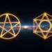 Pentagram and Hexagram in Night Sky